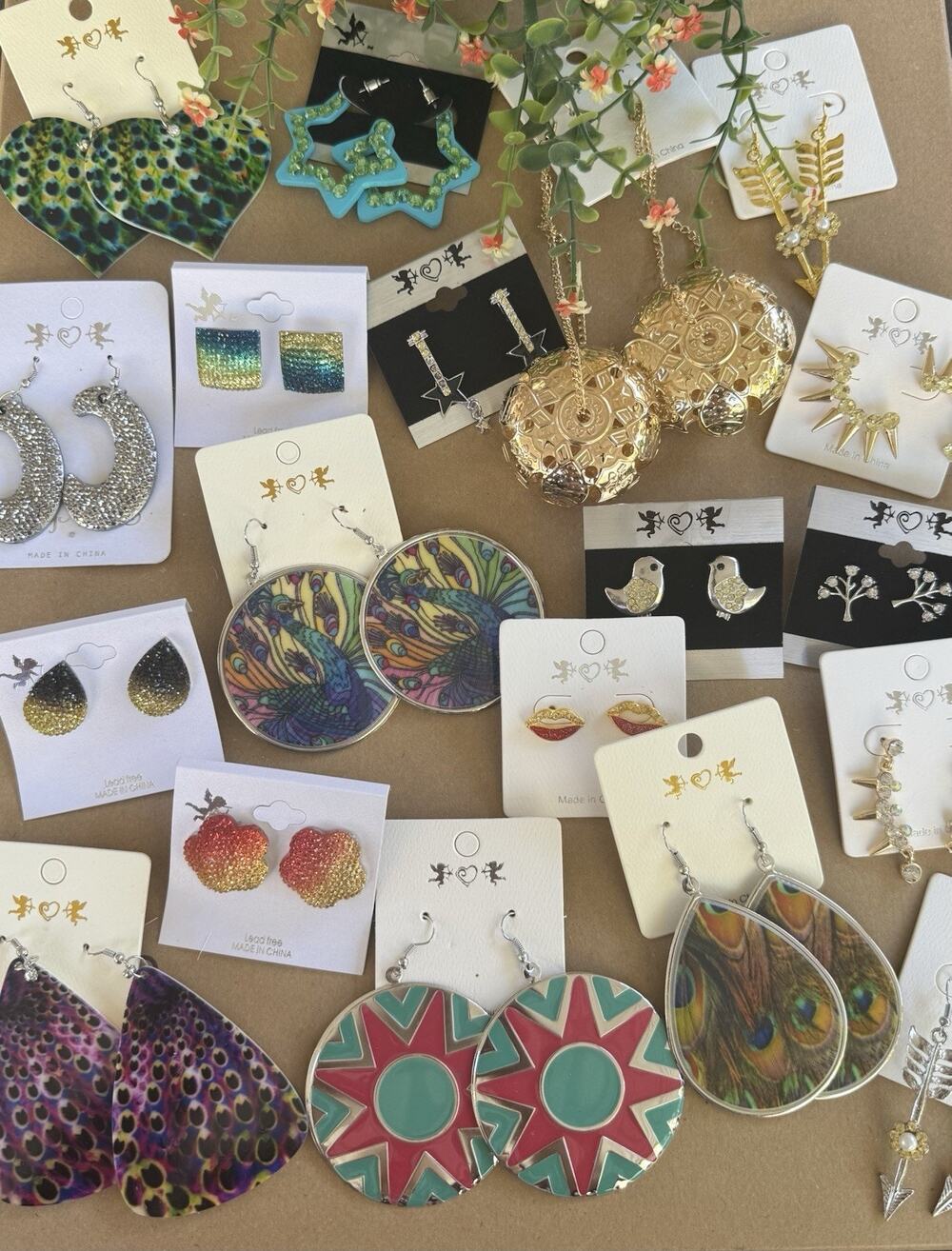 Wholesale Fashion Jewelry Lot - 32 Pairs Of Earrings USA Seller - No Duplicates